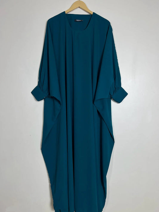 TEAL - BUTTERFLY STYLE ABAYA HJ0844